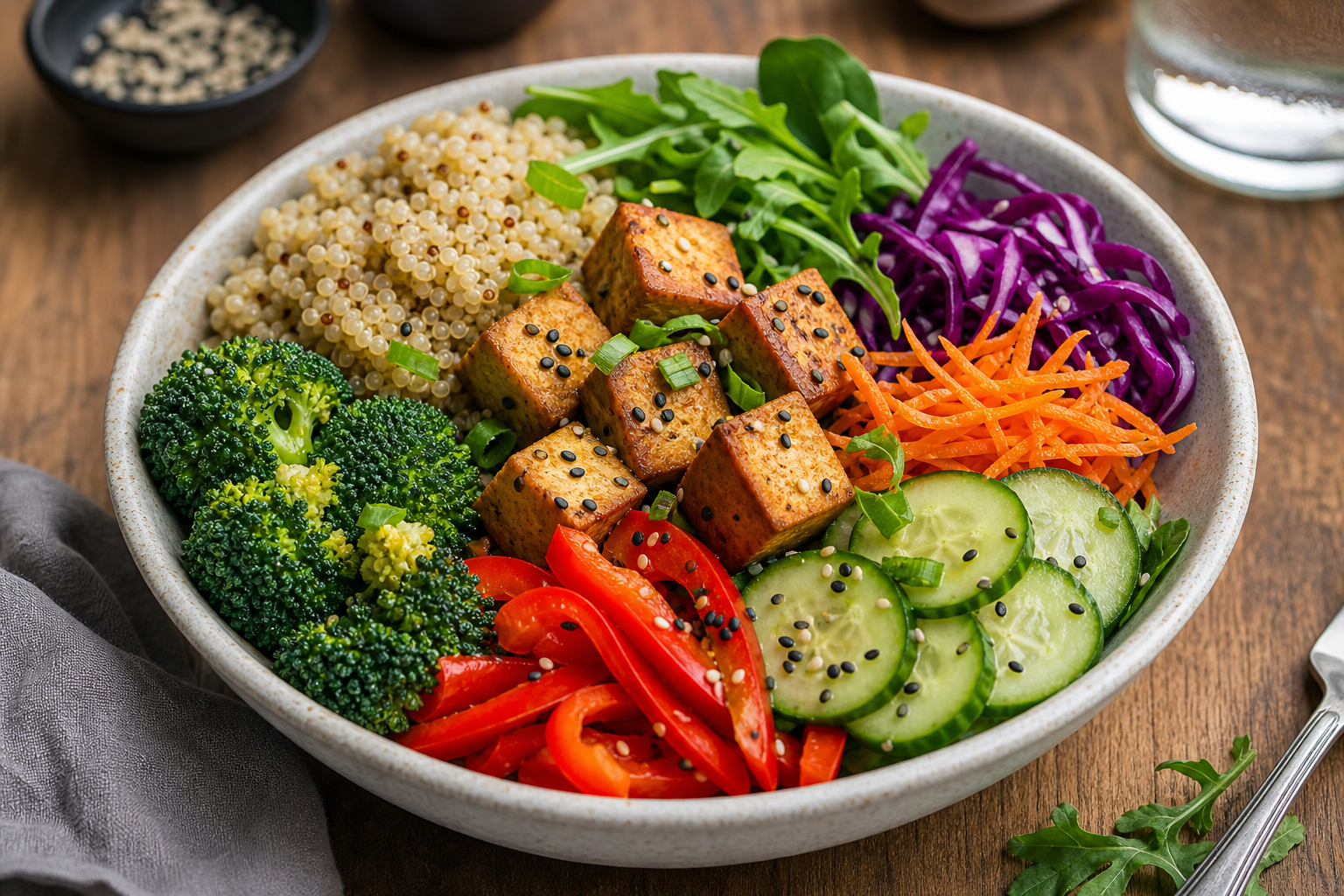 Colorful balanced meal supporting daily nutrition habits